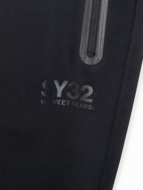 SY32 by SWEET YEARS DOUBLE KNIT EMBROIDERY LOGO LONG PANTS