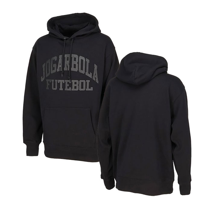 JOGARBOLA/ジョガボーラ FUTEBOL HEAVY WEIGHT PULLOVER SWEAT PARKA  BLACK