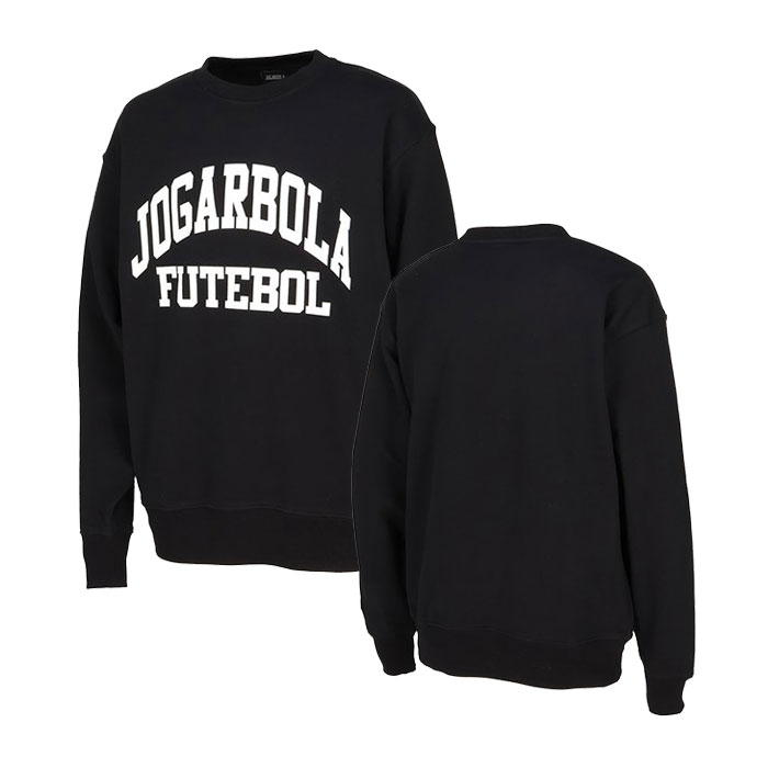 JOGARBOLA/ジョガボーラ FUTEBOL HEAVY WEIGHT CREW NECK SWEAT BLACK