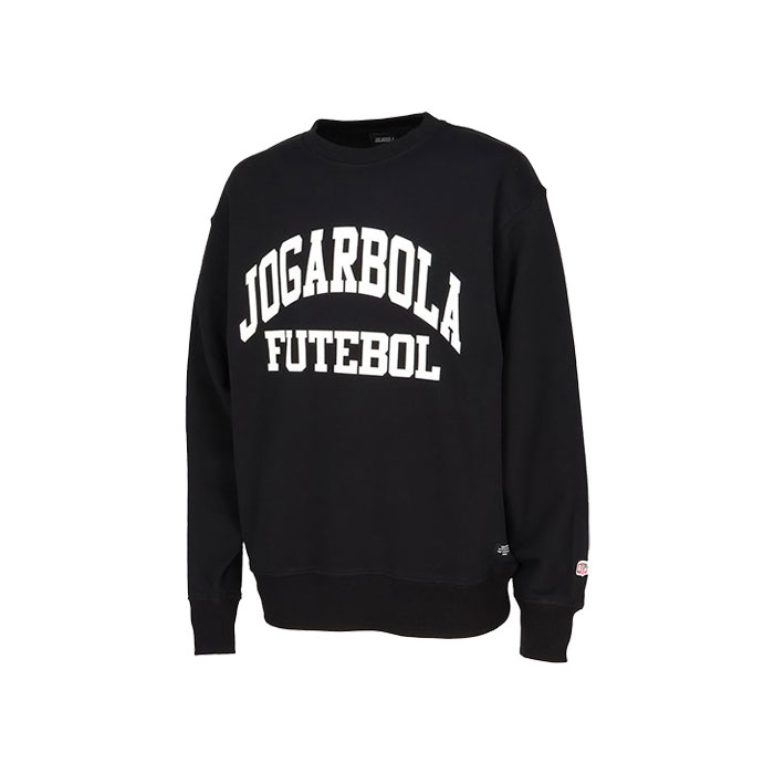 JOGARBOLA/ジョガボーラ FUTEBOL HEAVY WEIGHT CREW NECK SWEAT BLACK
