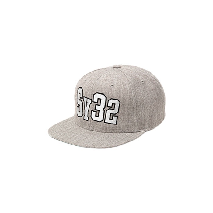 SY32 by SWEET YEARS【2023FW新作】BIG LOGO SNAPBACK CAP 14407 GRAY