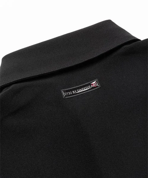 SY32 by SWEET YEARS【2023FW新作】RECYCLE 4WAY ECO SKIPPER SHIRTS｜MEN'S SYG-24SRIC03BLACK