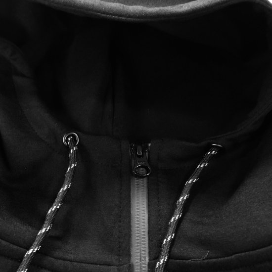 JOGARBOLA/ジョガボーラ TECH SWEAT ZIP HOODIE BLACK