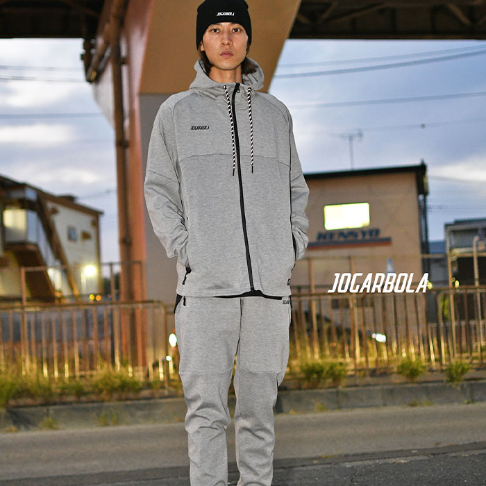 JOGARBOLA/ジョガボーラ TECH SWEAT ZIP HOODIE GRAY