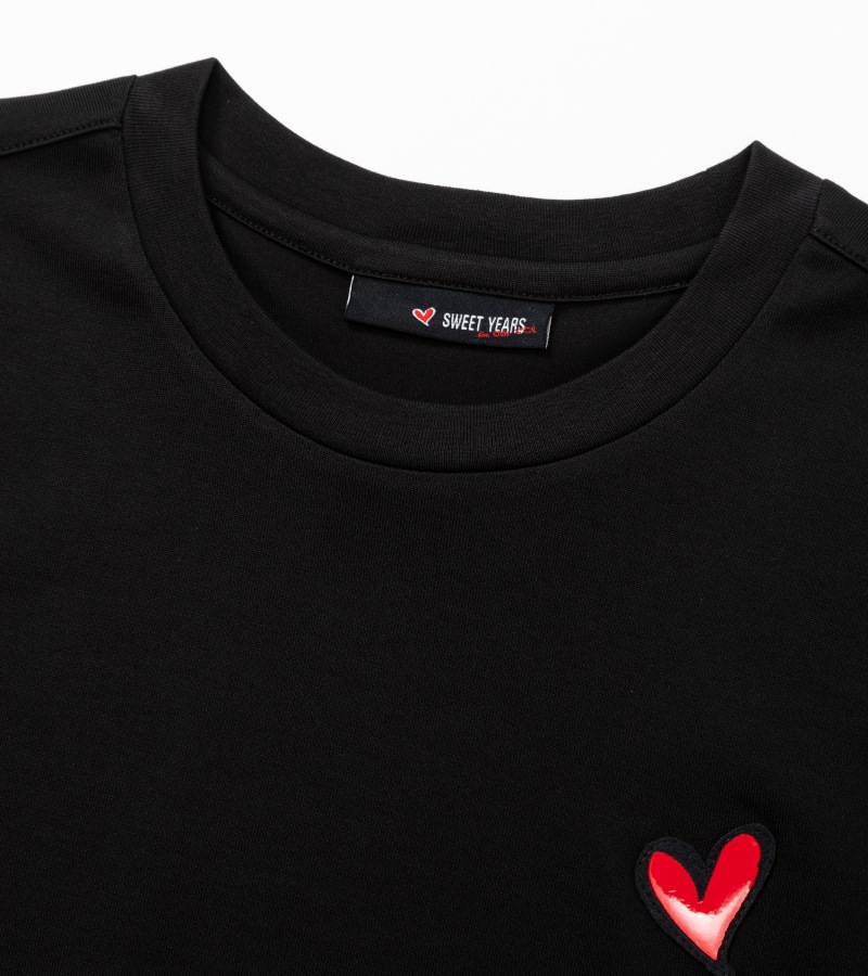 SWEET YEARS/スウィートイヤーズ【2023FW新作】Tシャツ ロングスリーブ/13803SY NERO