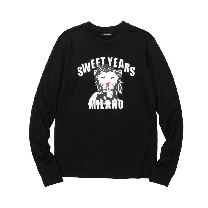 SWEET YEARS/スウィートイヤーズ【2023FW新作】 Tシャツ ロングスリーブ/13806SY NERO