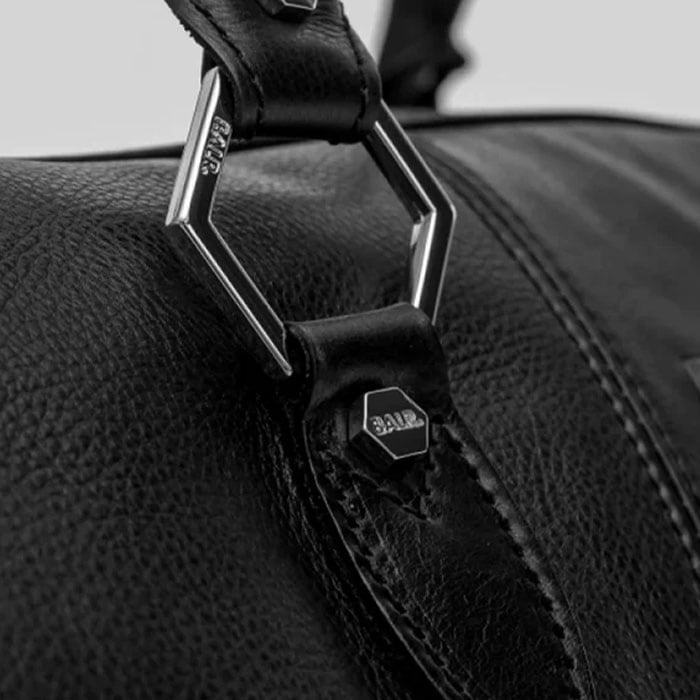 BALR./ボーラーBT LEATHER WEEKENDER BLACK