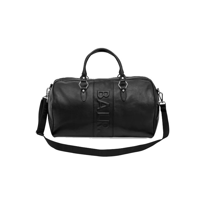 BALR./ボーラーBT LEATHER WEEKENDER BLACK
