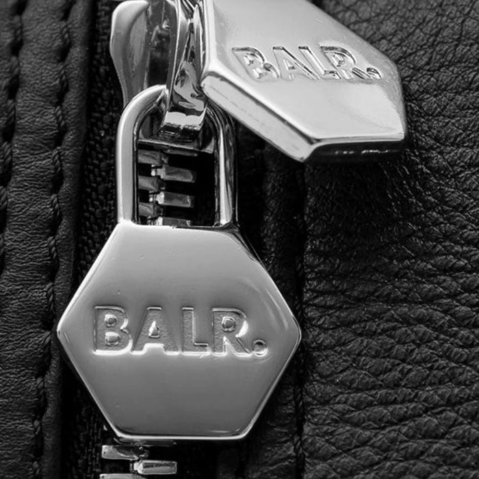 BALR./ボーラーBT LEATHER WEEKENDER BLACK