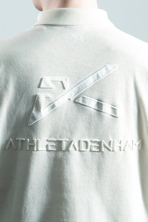 ATHLETADENHAM / WAFFLE POLO OPEN COLLAR