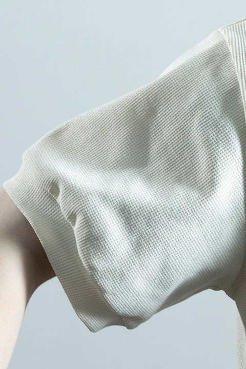 ATHLETADENHAM / WAFFLE POLO OPEN COLLAR