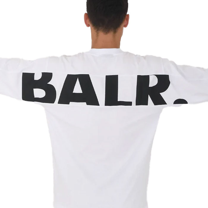 BALR./ボーラー 【日本限定】GAME DAY BOX FIT LONGSLEEVE Bright White/Jet Black