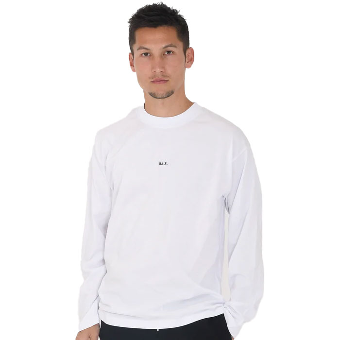 BALR./ボーラー 【日本限定】GAME DAY BOX FIT LONGSLEEVE Bright White/Jet Black