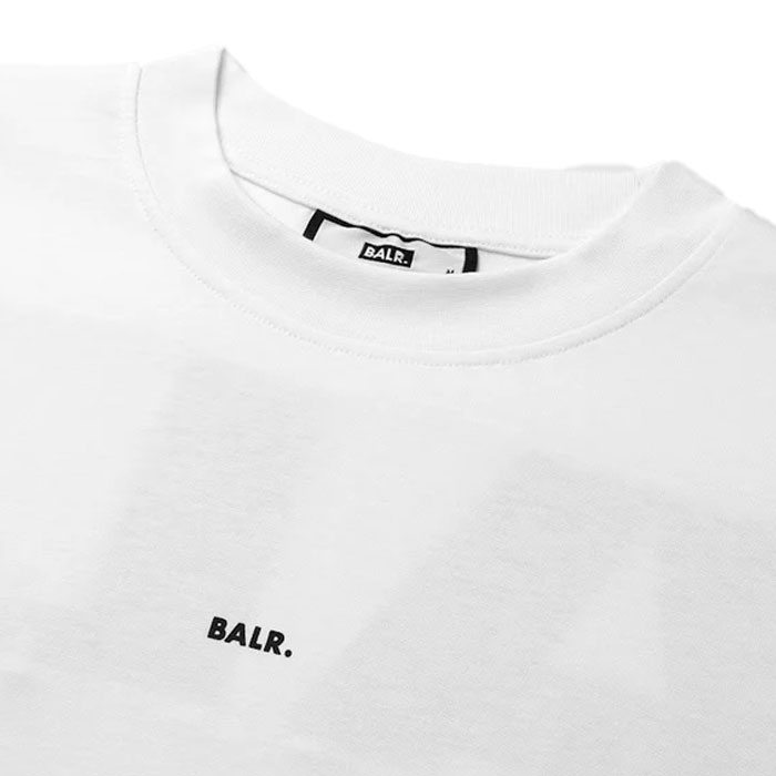 BALR./ボーラー 【日本限定】GAME DAY BOX FIT LONGSLEEVE Bright White/Jet Black