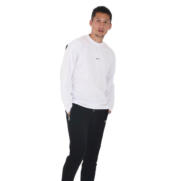 BALR./ボーラー 【日本限定】GAME DAY BOX FIT LONGSLEEVE Bright White/Jet Black