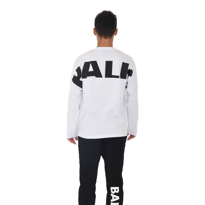 BALR./ボーラー 【日本限定】GAME DAY BOX FIT LONGSLEEVE Bright White/Jet Black