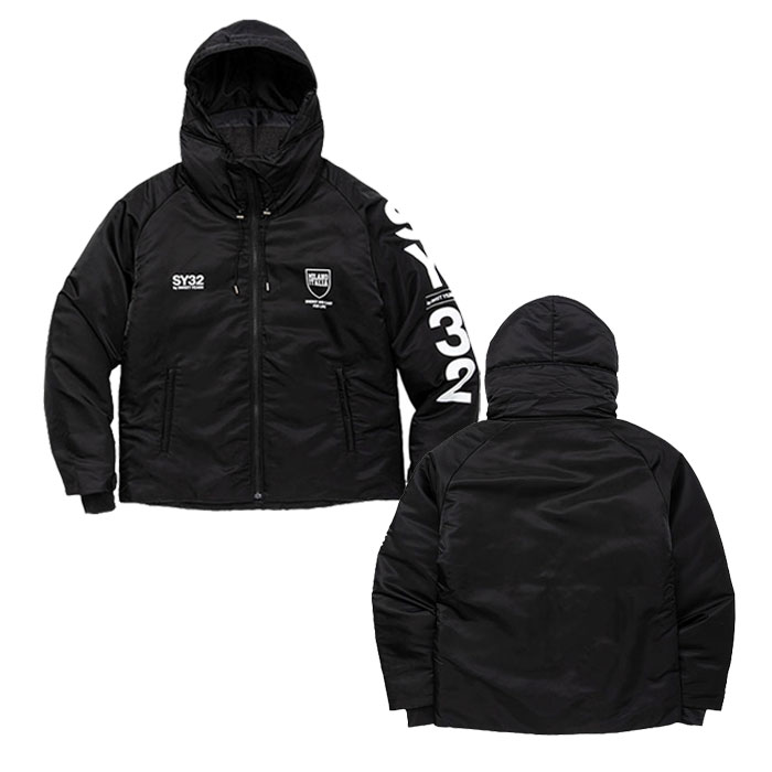 SY32 by SWEET YEARS【2023FW新作】SHIELD LOGO INSULATION JK BLACK