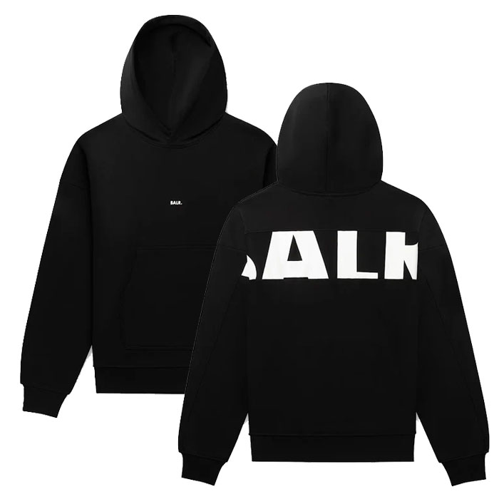 BALR./ボーラー【日本限定】GAME DAY BOX FIT HOODIE Jet Black/Bright White