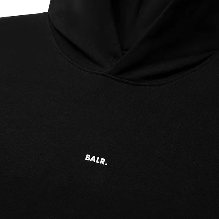 BALR./ボーラー【日本限定】GAME DAY BOX FIT HOODIE Jet Black/Bright White