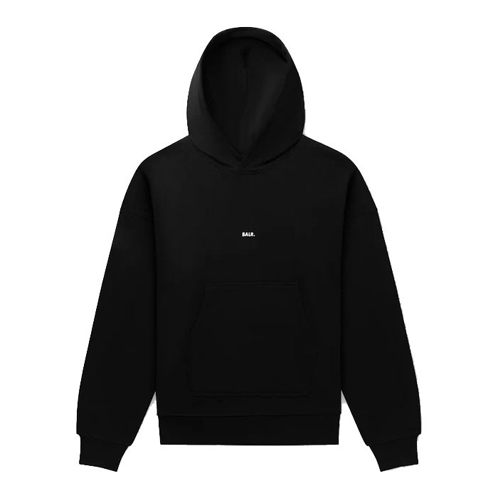 BALR./ボーラー【日本限定】GAME DAY BOX FIT HOODIE Jet Black/Bright White