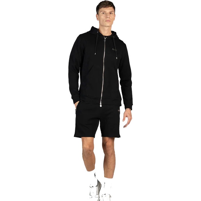 BALR./ボーラー Q-SERIES REGULAR FIT ZIP THROUGH HOODIE JET BLACK