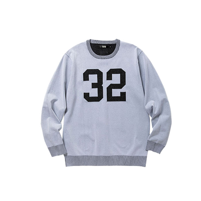 SY32 by SWEET YEARS JACQUARD KNIT GRAY