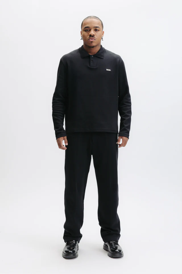 BALR./ボーラー Q SERIES L/S POLO - JET BLACK