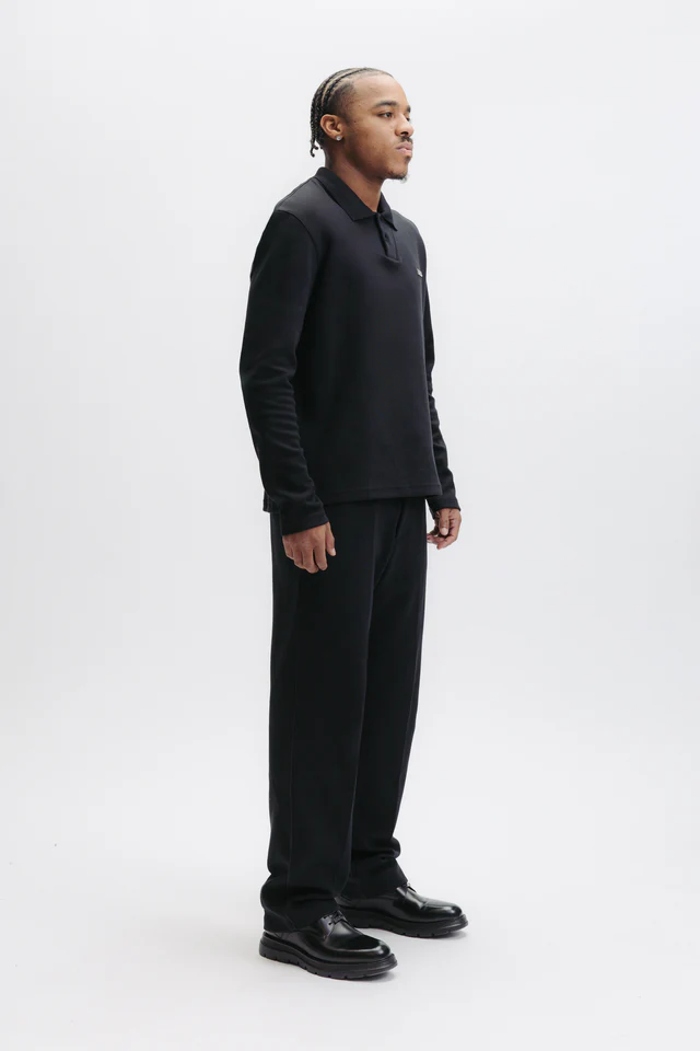 BALR./ボーラー Q SERIES L/S POLO - JET BLACK