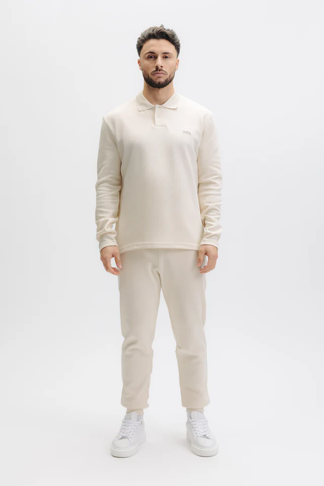 BALR./ボーラー Q SERIES L/S POLO - WHITE SWAN