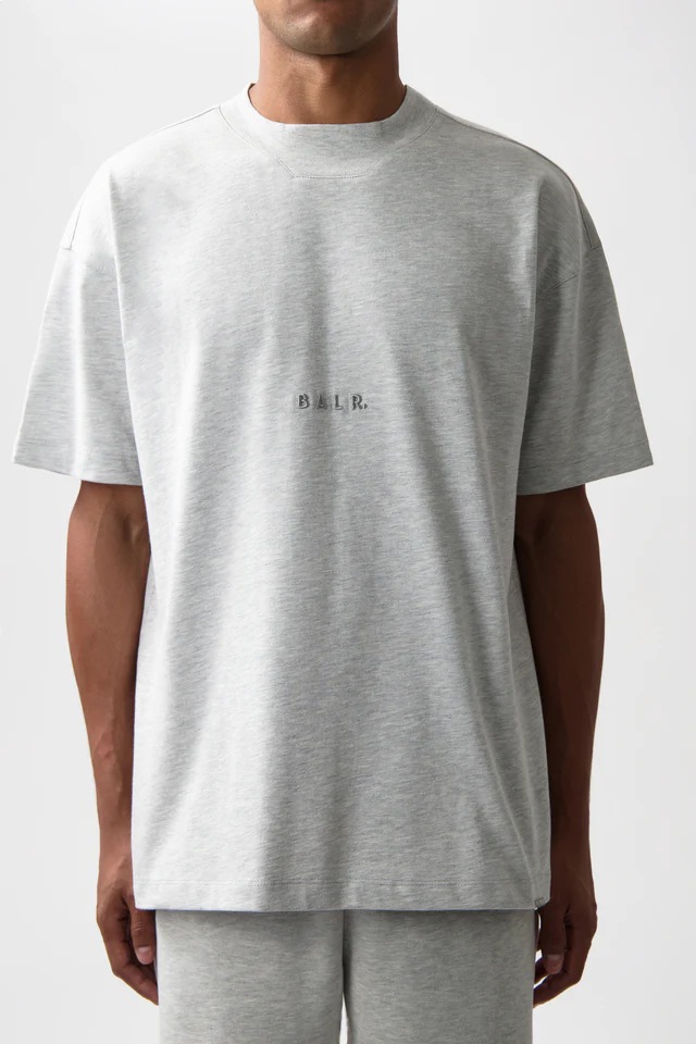 BALR./ボーラー LOGO BOX T-SHIRT / GREY MELANGE