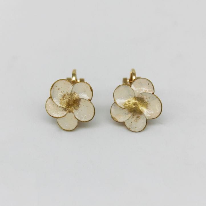 漆花 ひとえ咲 黒 ピアス | 衣,アクセサリー | IKUNAS