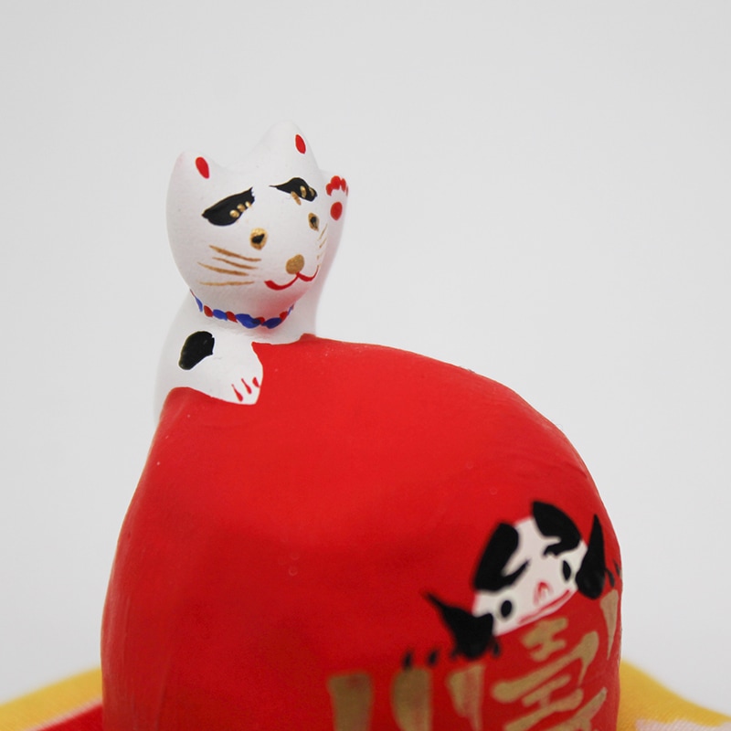 ito張子 だるまにねこ | 住,郷土玩具・人形,張子・つまみ人形 | IKUNAS