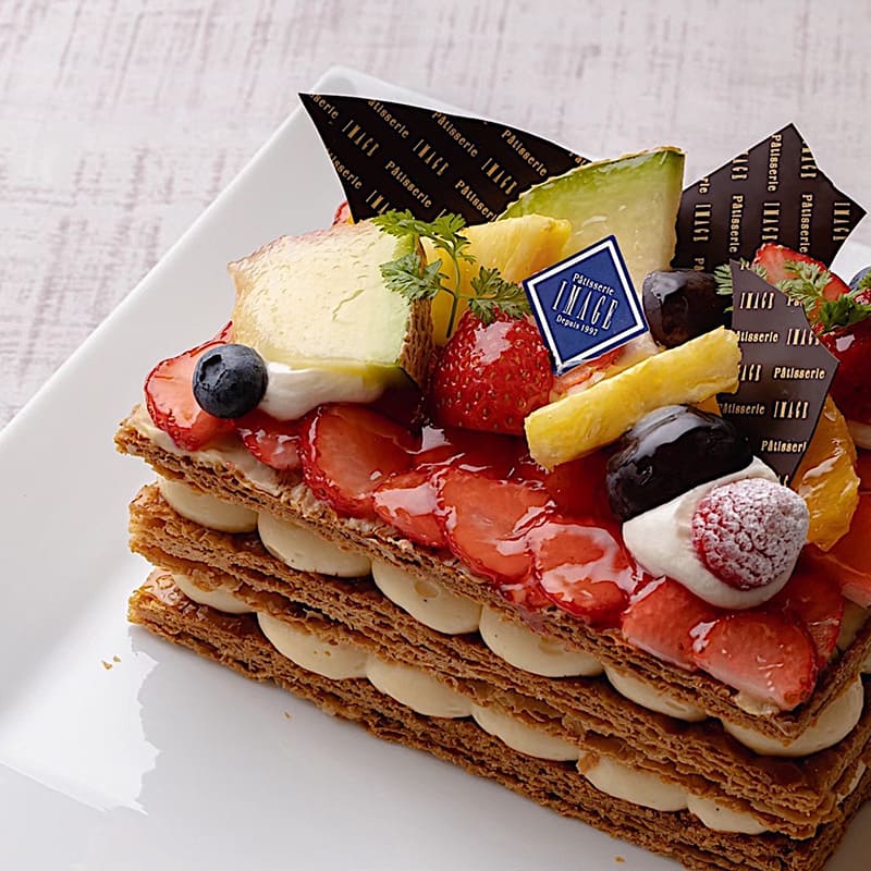 季節のミルフィーユ｜旬のフルーツ×手作りケーキ｜Patisserie IMAGE