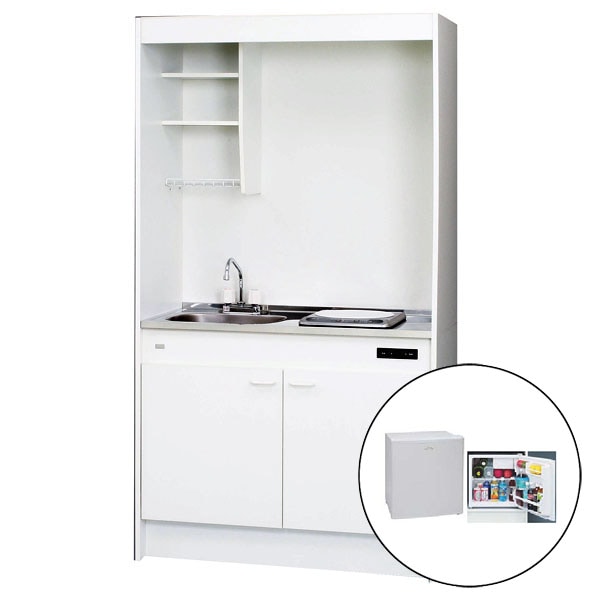 亀井製作所 ミニキッチン Mini 間口105cm 1口100Vプレートヒーター フルタイプ W1050 105cm アーカイブ | ミニキッチン・コンパクトキッチンの総合メーカー