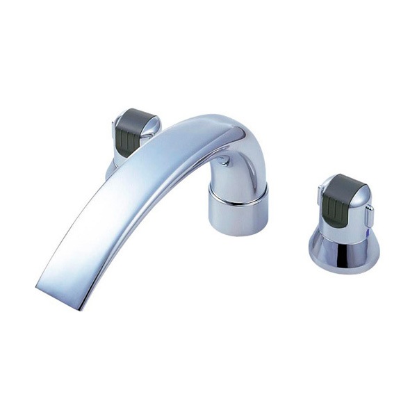 浴室混合栓 SANEI サーモデッキシャワー混合栓 取付け芯ピッチ120mm [浴室