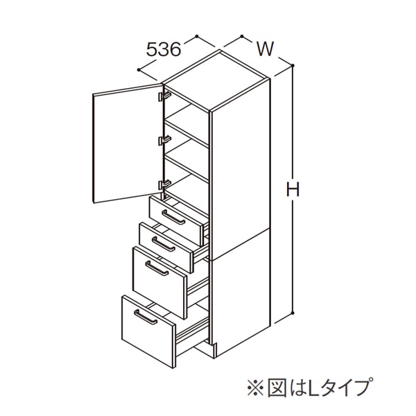 キン様　TOTOのSAQUA 収納キャビネット LWWB045ARA 1A 洗面台・洗面化粧台,TOTOサクア,周辺キャビネットカテゴリーの周辺