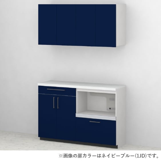 ネイビー　キッチン収納 3段引き出し キッチン,周辺収納(カップボード),TOTO ミッテ,間口1500mmカテゴリーの