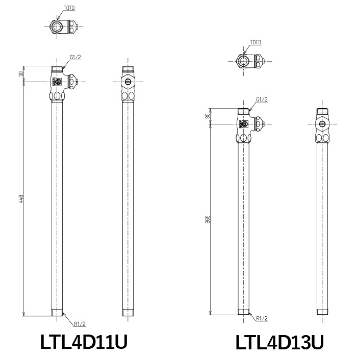TOTO ���̲����� V���꡼�� ���ץ���� �߿��� ������� LTL4D11U+LTL4D13U  ��2������