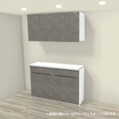 LIXIL �����ƥ७�å��� ������S(ShieraS)  ���ռ�Ǽ ���շ��ϥ��ե����ץ�� �������륭��ӥͥå�+�ϥ��ե�������ӥͥåȥץ�� �ָ�1500(750+750)