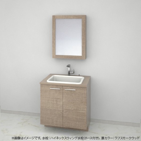 木の化粧台 洗面台・洗面化粧台,TOTO ドレーナ<br>木目調キャビネットタイプ,間口