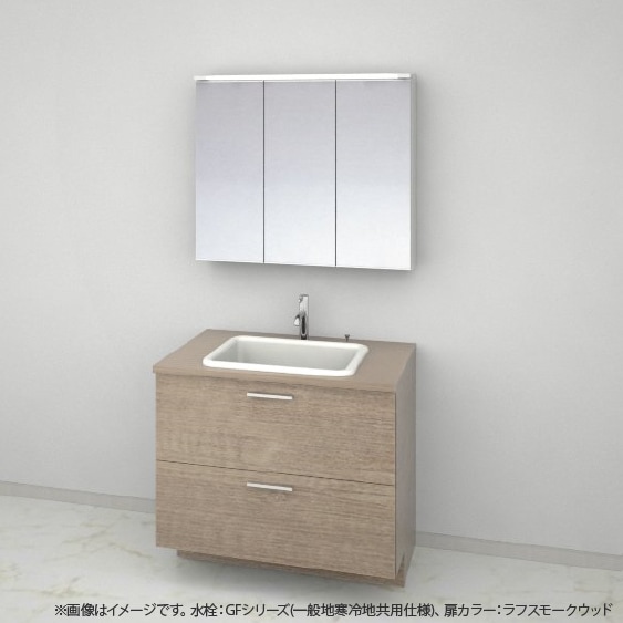 洗面台・洗面化粧台,TOTO ドレーナ<br>木目調キャビネットタイプ