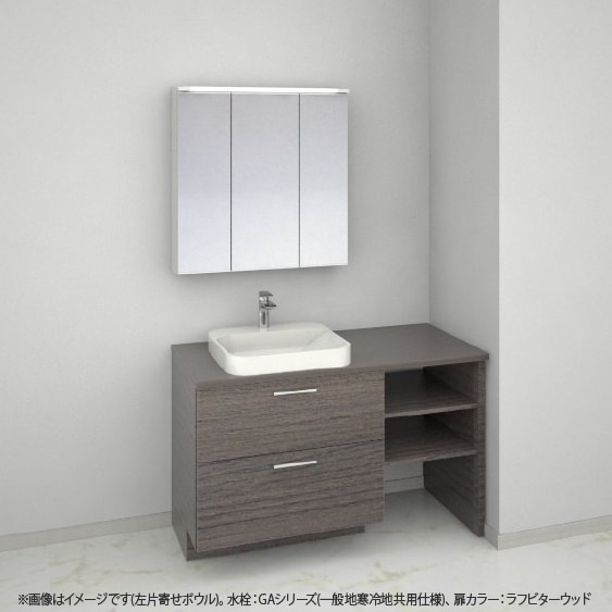 洗面台・洗面化粧台,TOTO ドレーナ<br>木目調キャビネットタイプ