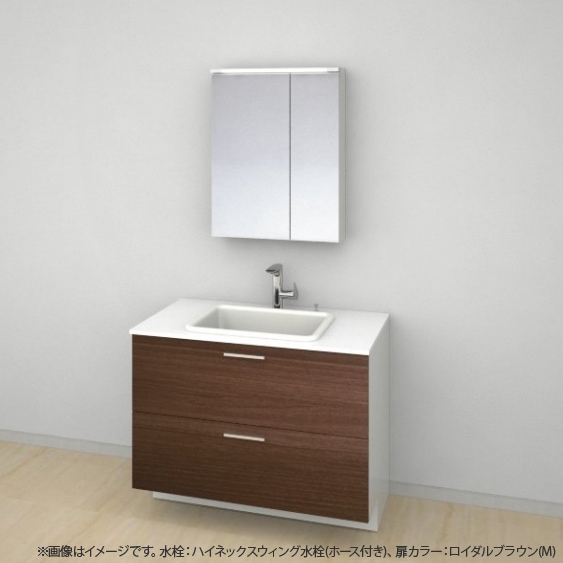 洗面台・洗面化粧台,TOTO ドレーナ<br>ホワイトキャビネットタイプ,2段