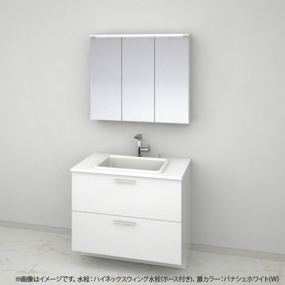 洗面台・洗面化粧台,TOTO ドレーナ<br>ホワイトキャビネット