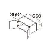 TOTO ���̲����� NEW ���������� ���ե���ӥͥå� ���ǥ��ѥ������륭��ӥͥå� ����������  2���⡡�ָ�650mm