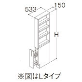 TOTO ���̲����� NEW ���������� ���ե���ӥͥå� �ȡ��륭��ӥͥå� �����ɥ����ץ󥹥饤�ɥ�å� �ָ�150mm �����̥ܥ���⤵850mm�ѡ�