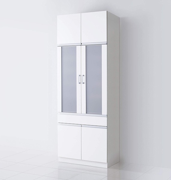 クリナップ システムキッチン ラクエラ カップボード+ハイフロアカウンター シンシア 間口1800 ハイタイプ 食器棚 メーカー直送 納期約2週間 ☆クリナップ ラクエラ カップボード+ハイフロアカウンター