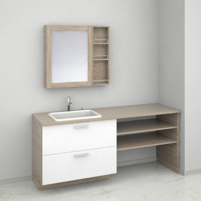 ###TOTO洗面化粧台 ドレーナ 2枚扉 木目調キャビネット 陶器製広ふかボウル 左片寄せ/回避なし 寒冷地 対応間口1000〜1200 受注約2週〔GG〕 ○TOTO 洗面化粧台 ドレーナ 2枚扉 木目調キャビネット 陶器製広ふか