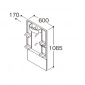 TOTO ���̲����� V���꡼�����ָ�600 ���̶��ڥ����ߥ顼�ʤ� �⤵1085mm��LMPB060A1GDC1G