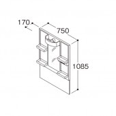 TOTO ���̲����� V���꡼�����ָ�750 ���̶� ��΢��Ǽ�ʤ��ڥ����ߥ顼���� �⤵1085mm��LMPB075A1GDC1G